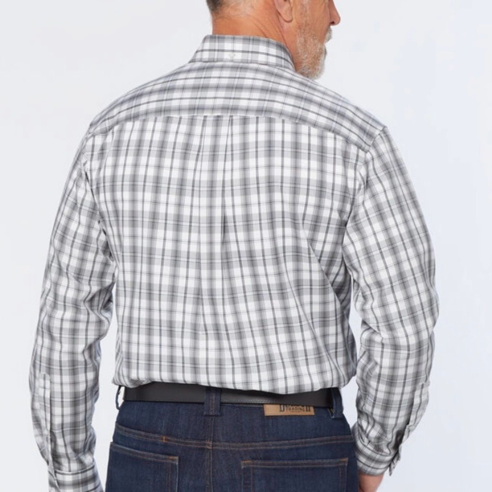 Duluth Trading Co Wrinklefighter Relaxed Fit Long Sleeve Shirt size XXL Tall - Picture 2 of 12